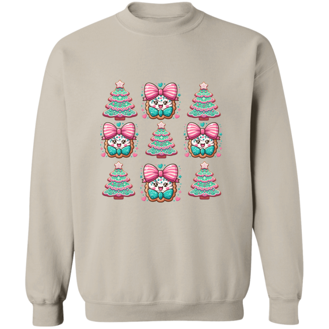 Gingerbread Holiday Christmas Crewneck Pullover