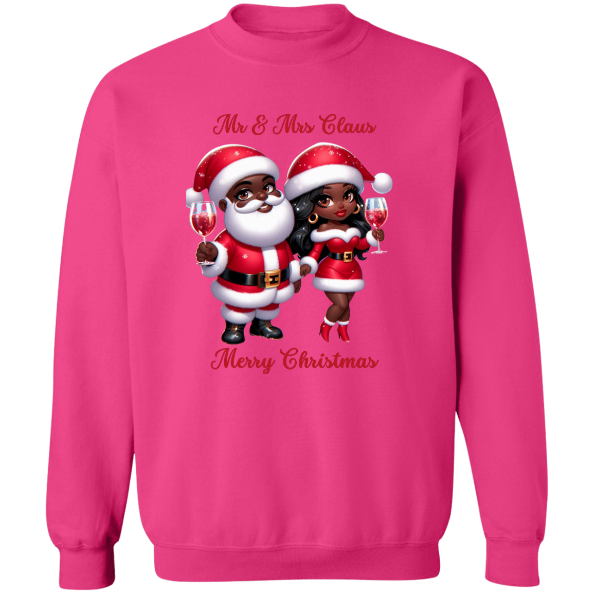 Mr. & Mrs. Claus Christmas Crewneck Pullover