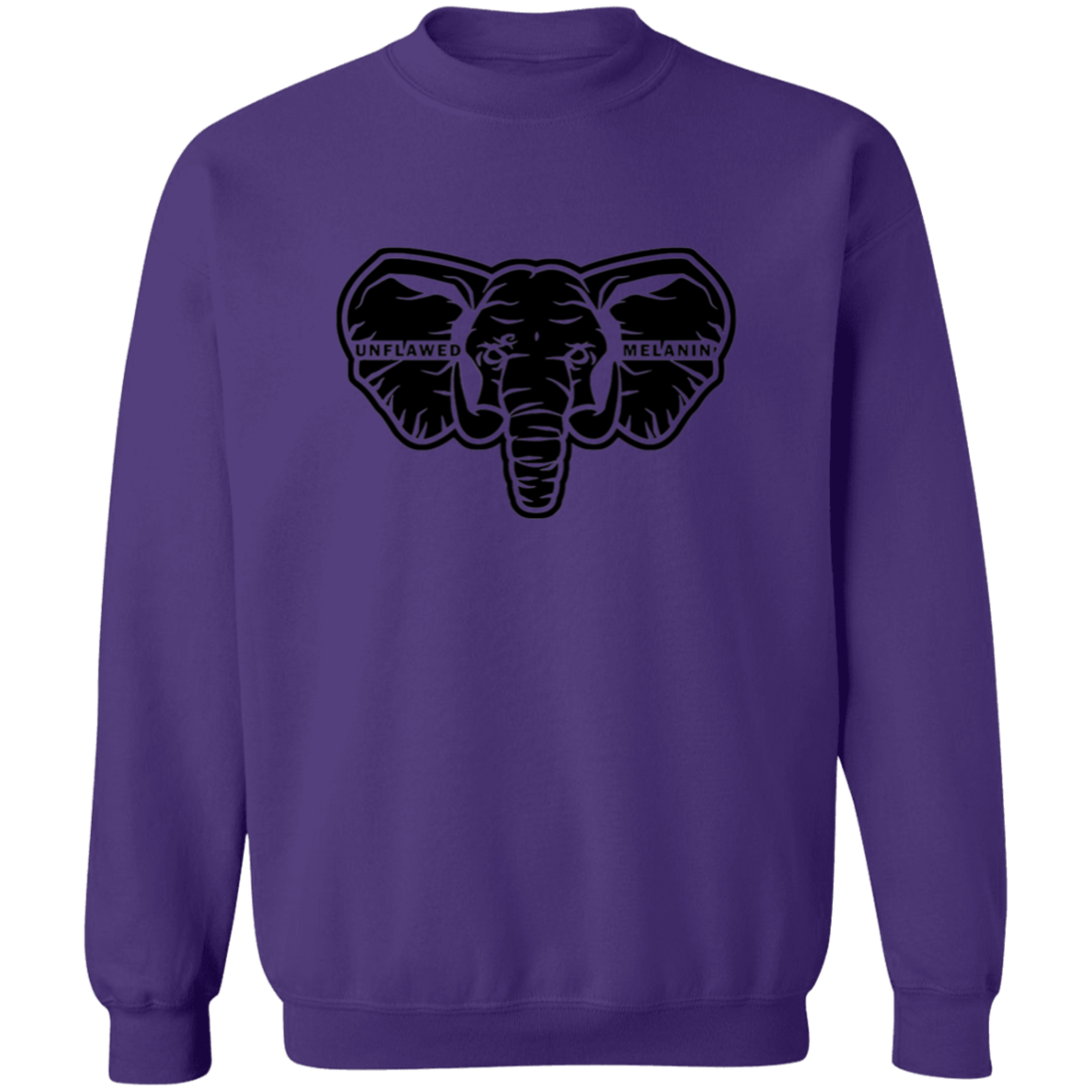 Unflawed Melanin Signature Crewneck Pullover Sweatshirt