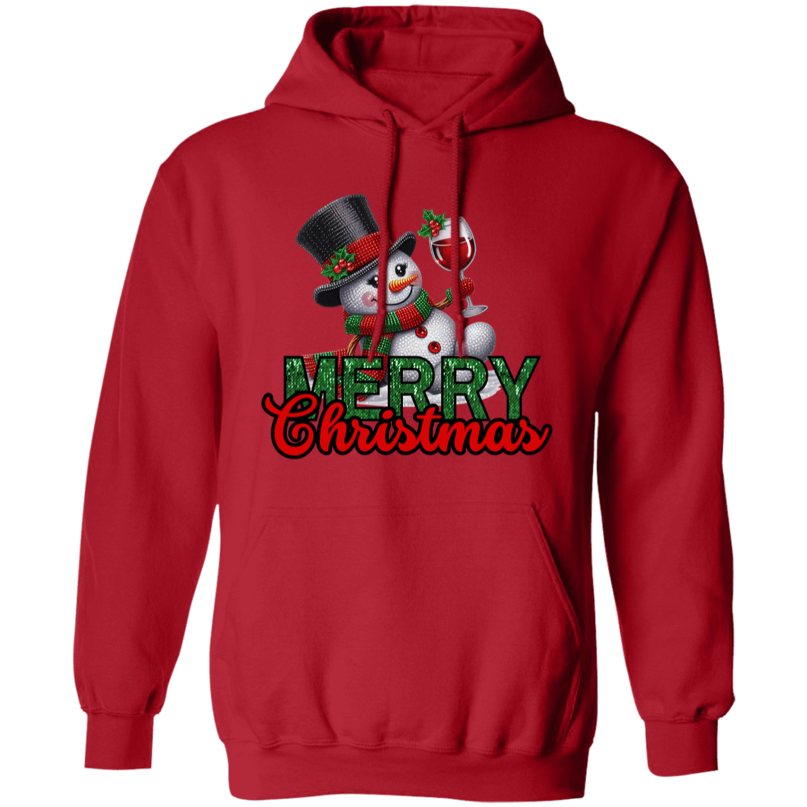 Cheers! Santa Wine Lovers Pullover Hoodie