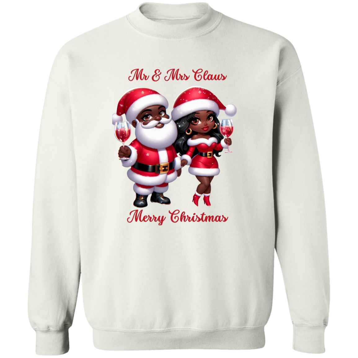 Mr. & Mrs. Claus Christmas Crewneck Pullover