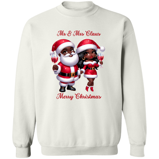 Mr. & Mrs. Claus Christmas Crewneck Pullover