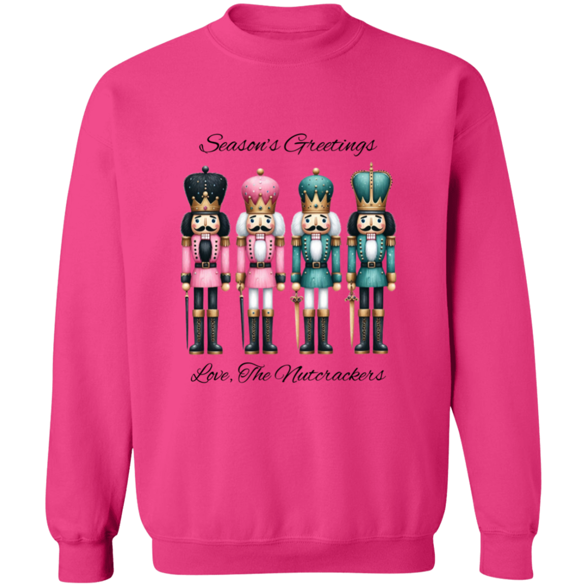 Season's Greetings Nutcracker Crewneck Pullover Sweatshirt