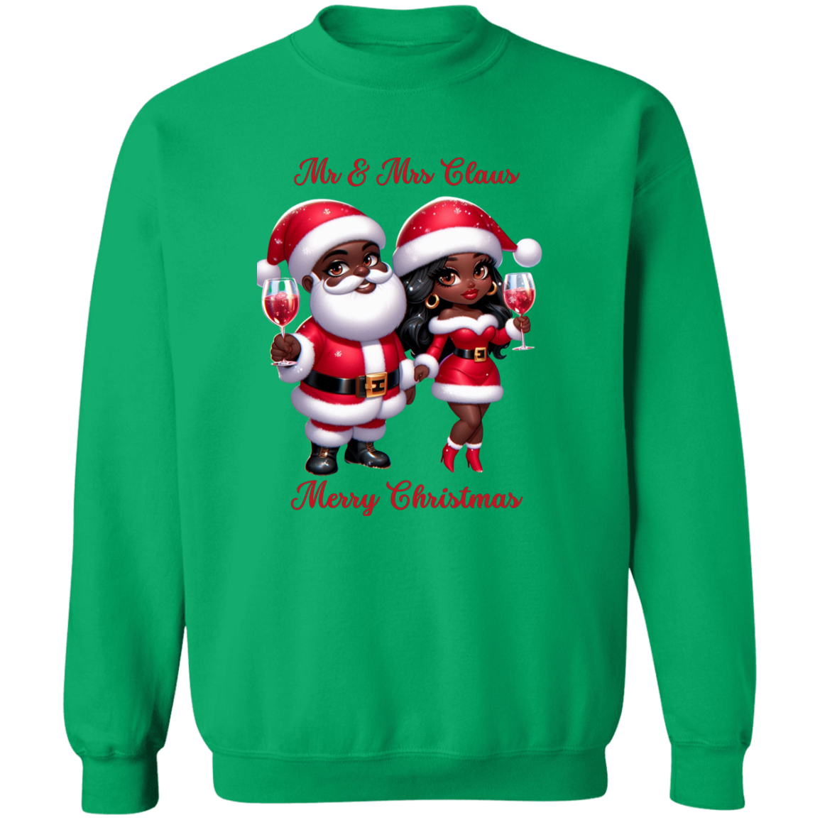 Mr. & Mrs. Claus Christmas Crewneck Pullover