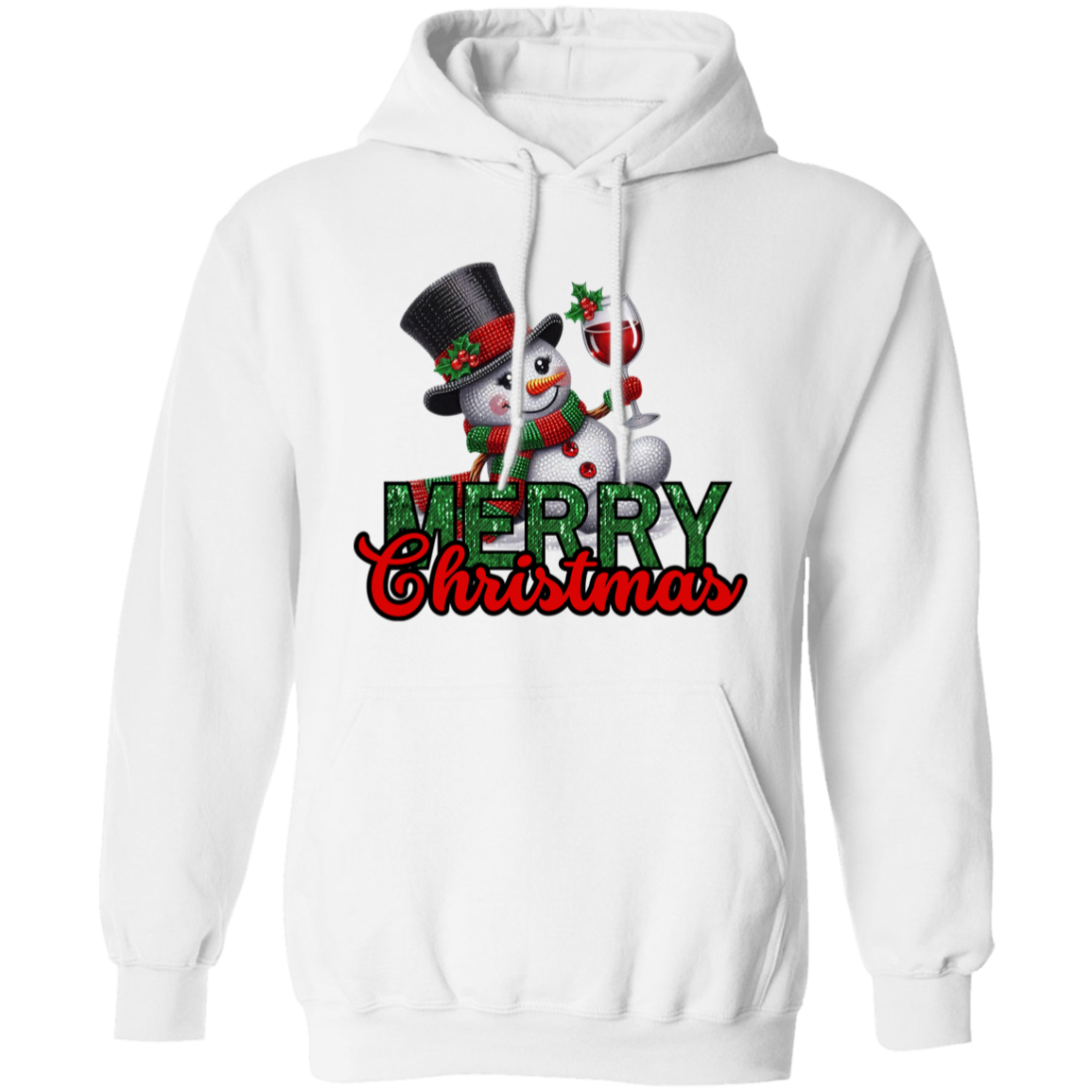 Cheers! Santa Wine Lovers Pullover Hoodie