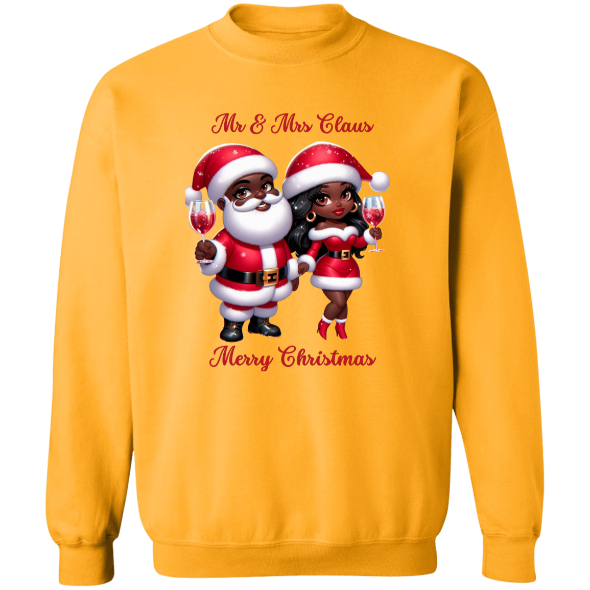 Mr. & Mrs. Claus Christmas Crewneck Pullover