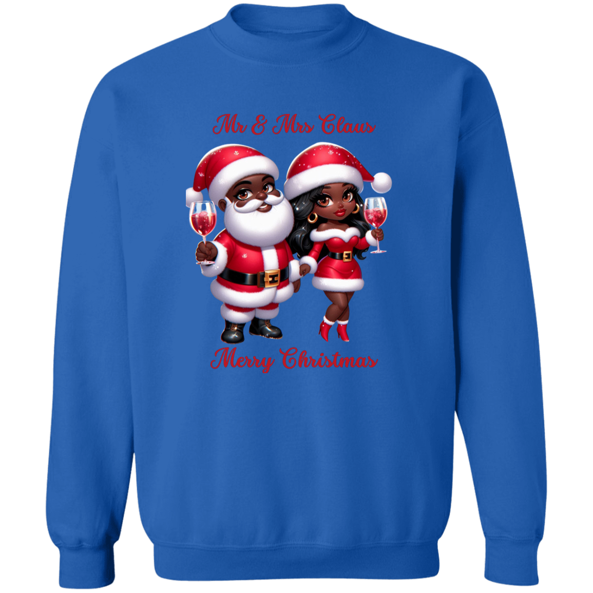 Mr. & Mrs. Claus Christmas Crewneck Pullover