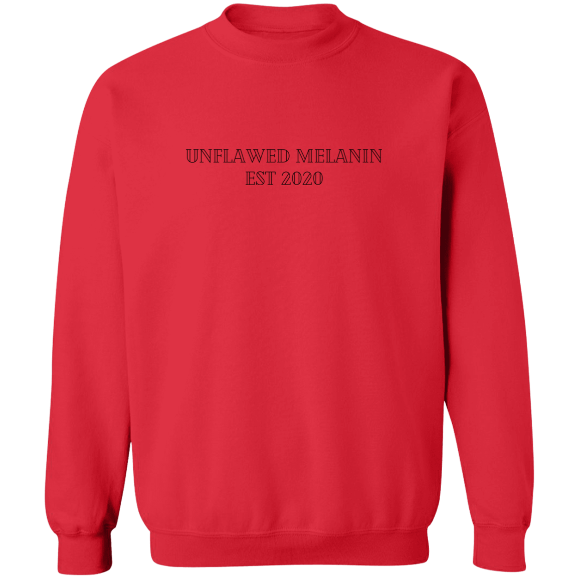 Unflawed Melanin Signature Crewneck Pullover Sweatshirt