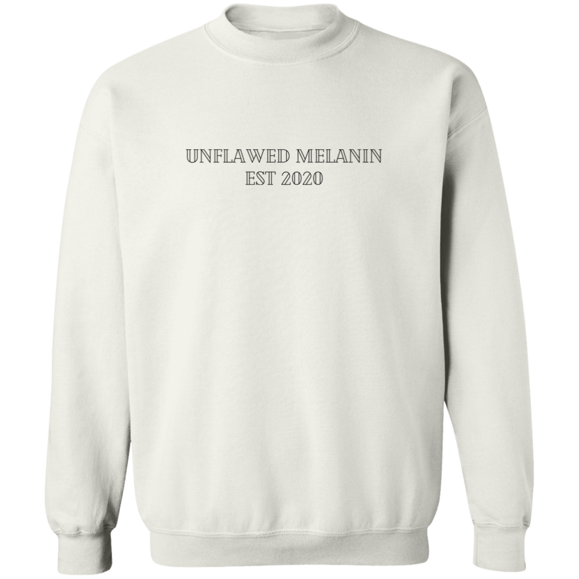 Unflawed Melanin Signature Crewneck Pullover Sweatshirt