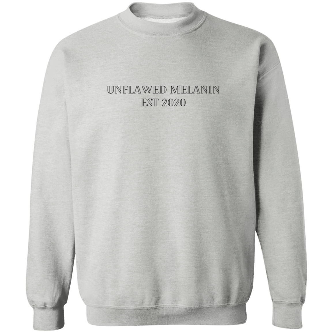 Unflawed Melanin Signature Crewneck Pullover Sweatshirt