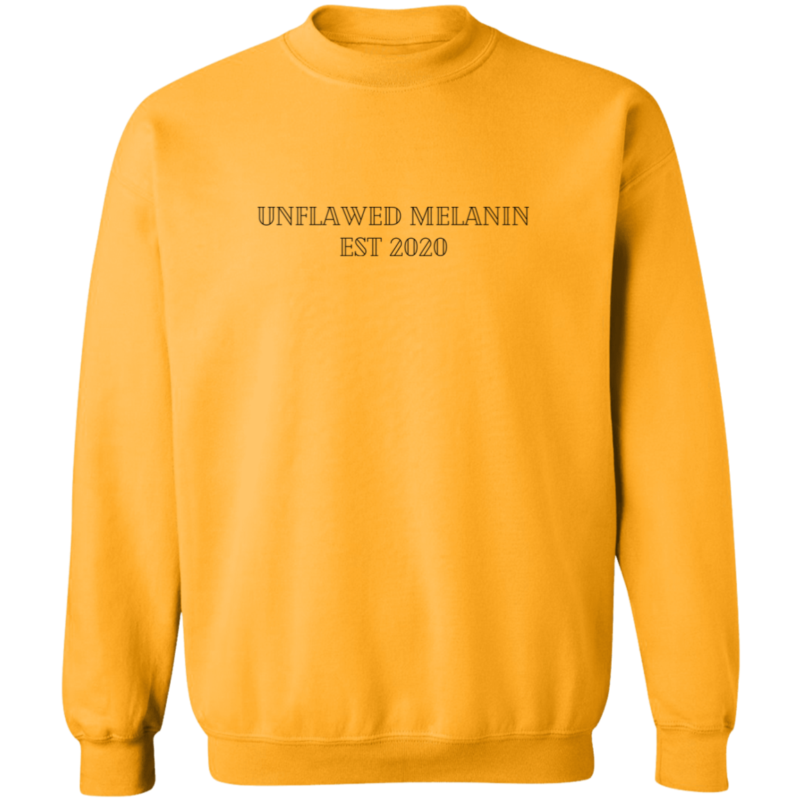 Unflawed Melanin Signature Crewneck Pullover Sweatshirt