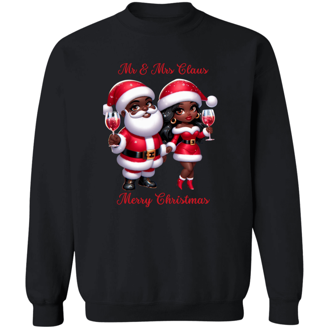 Mr. & Mrs. Claus Christmas Crewneck Pullover