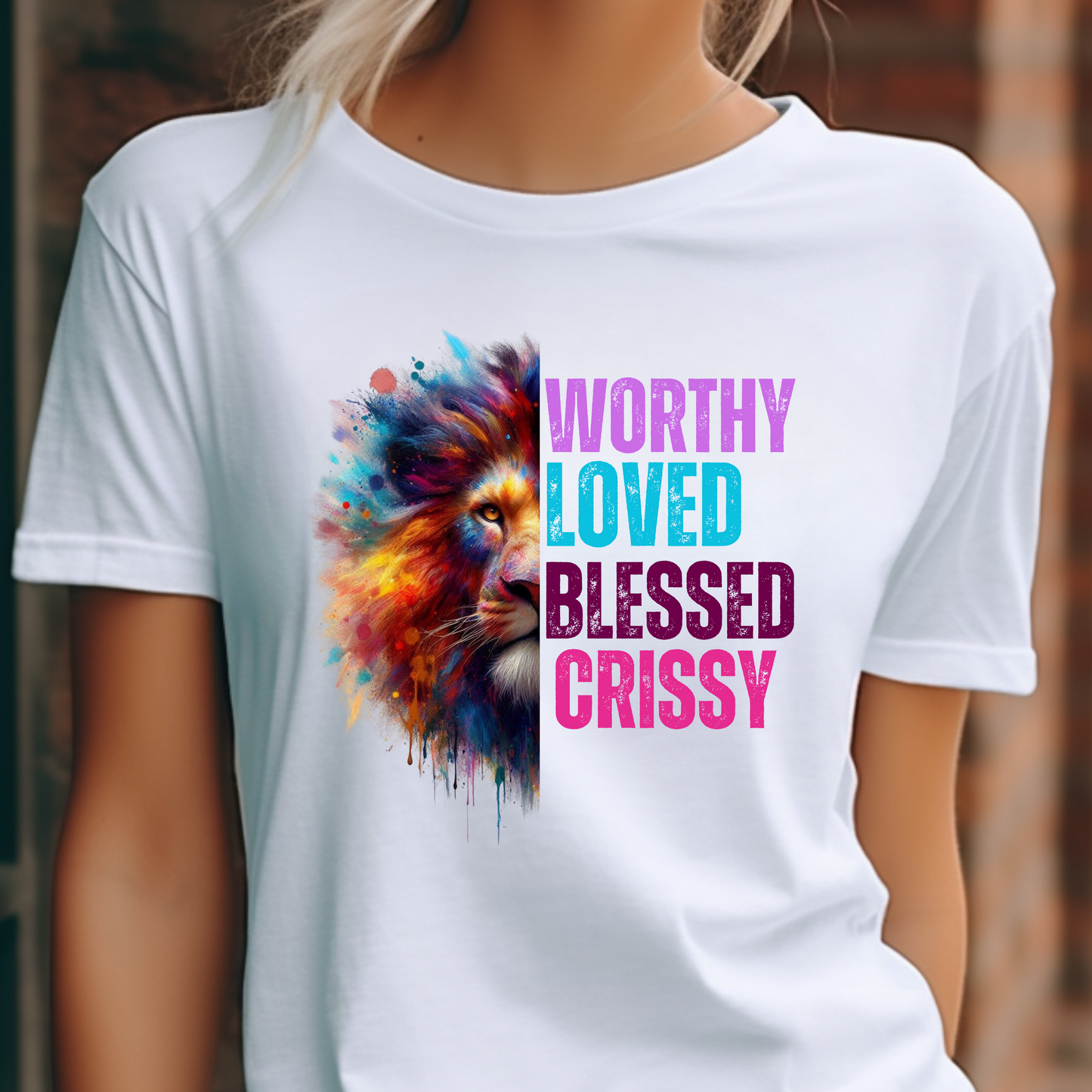 "Worthy loved Blessed" Motivational T-Shirt